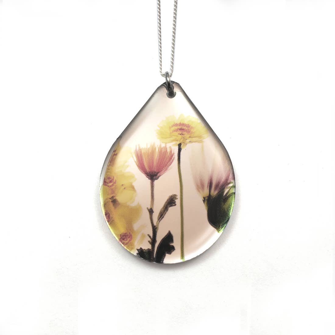 Mirror Drip Bouquet Necklace