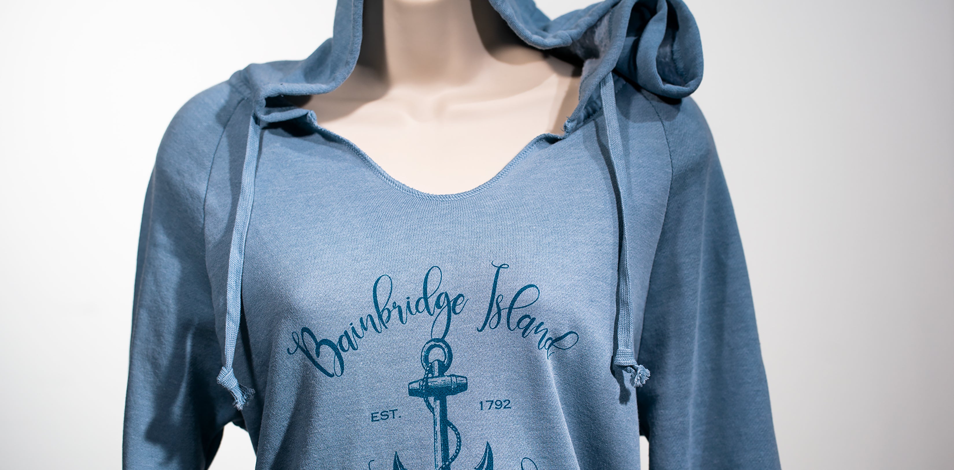 Bainbridge Island Hoodie - Puget Sound (Misty Blue)