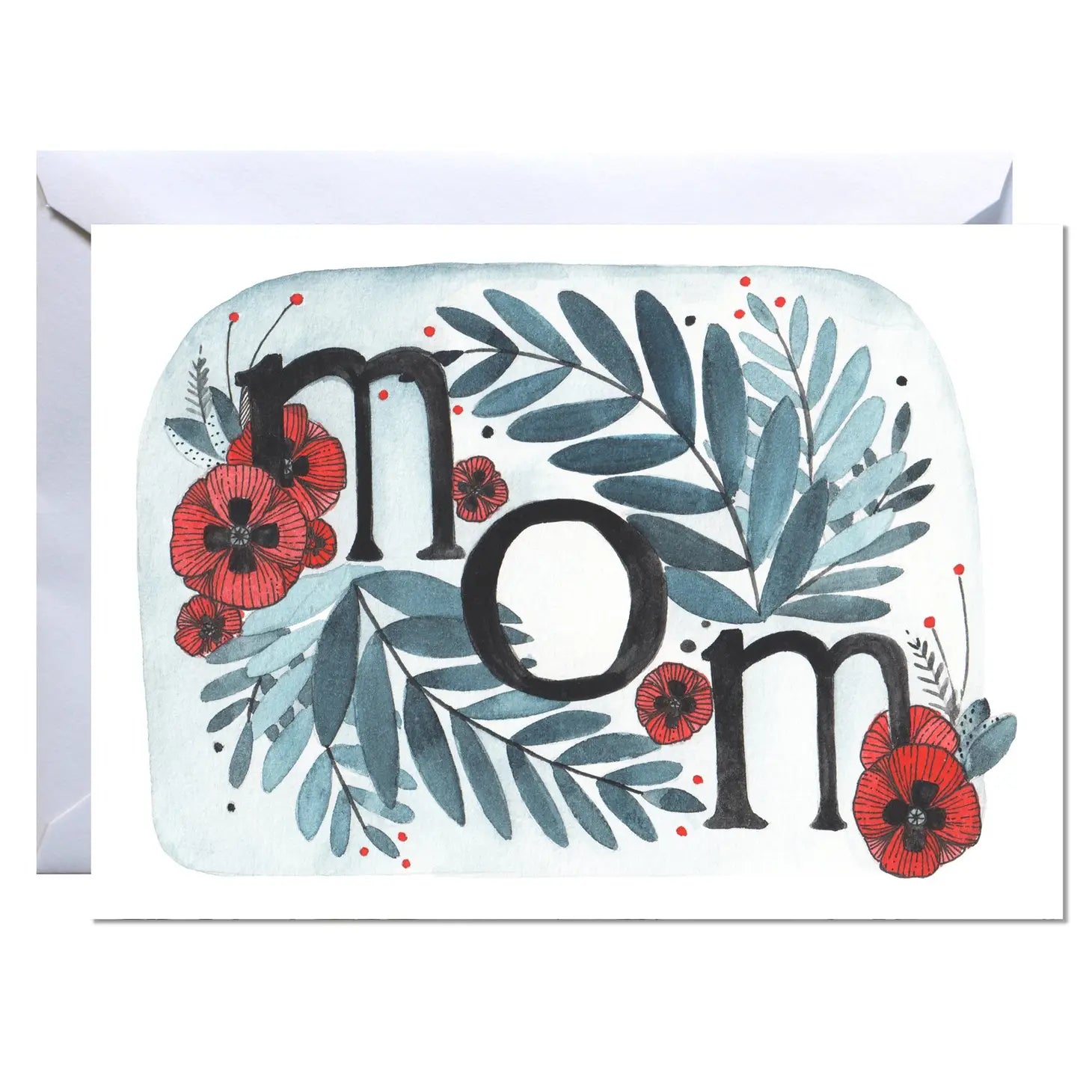 Mom with Poppies Card