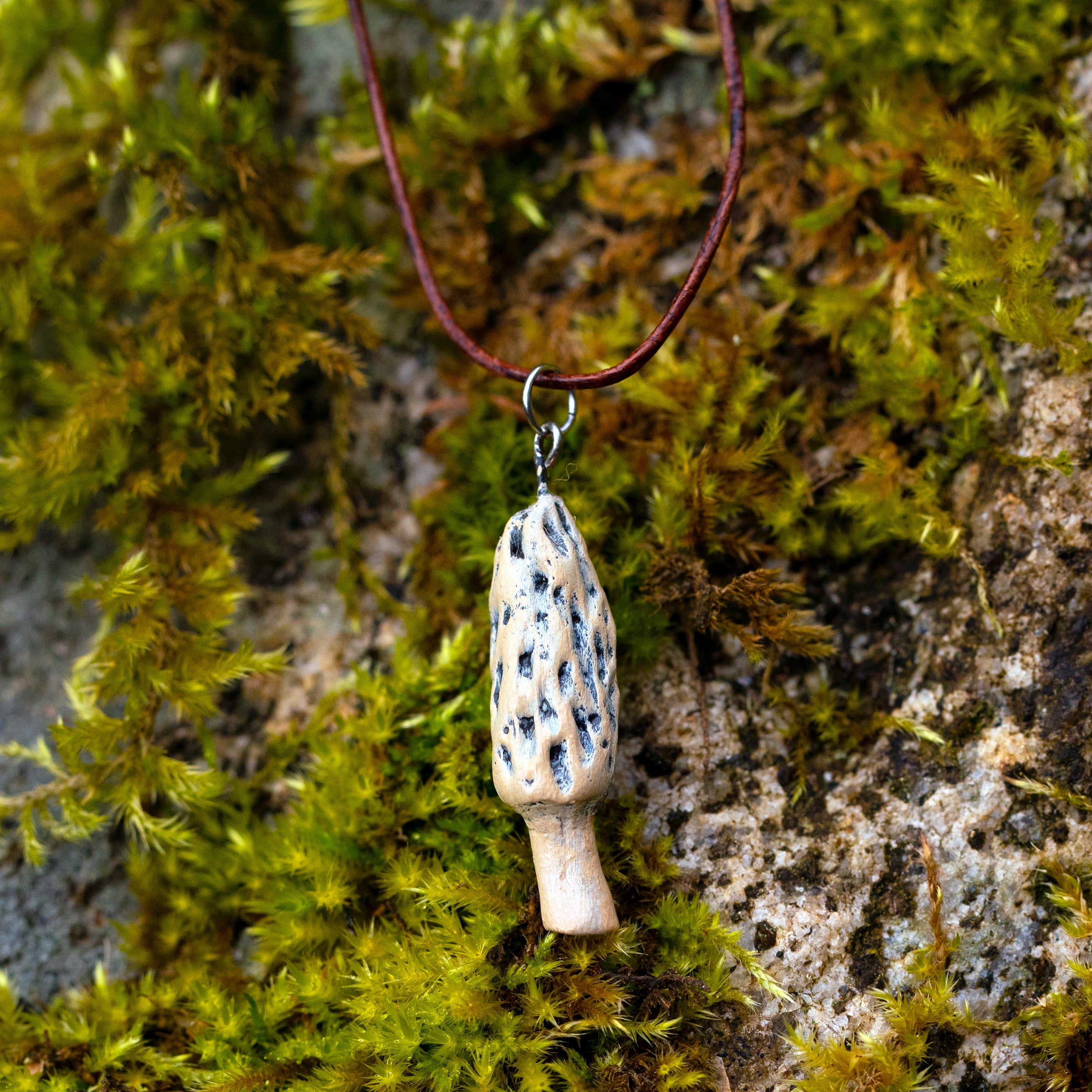 Morel Mushroom Earrings