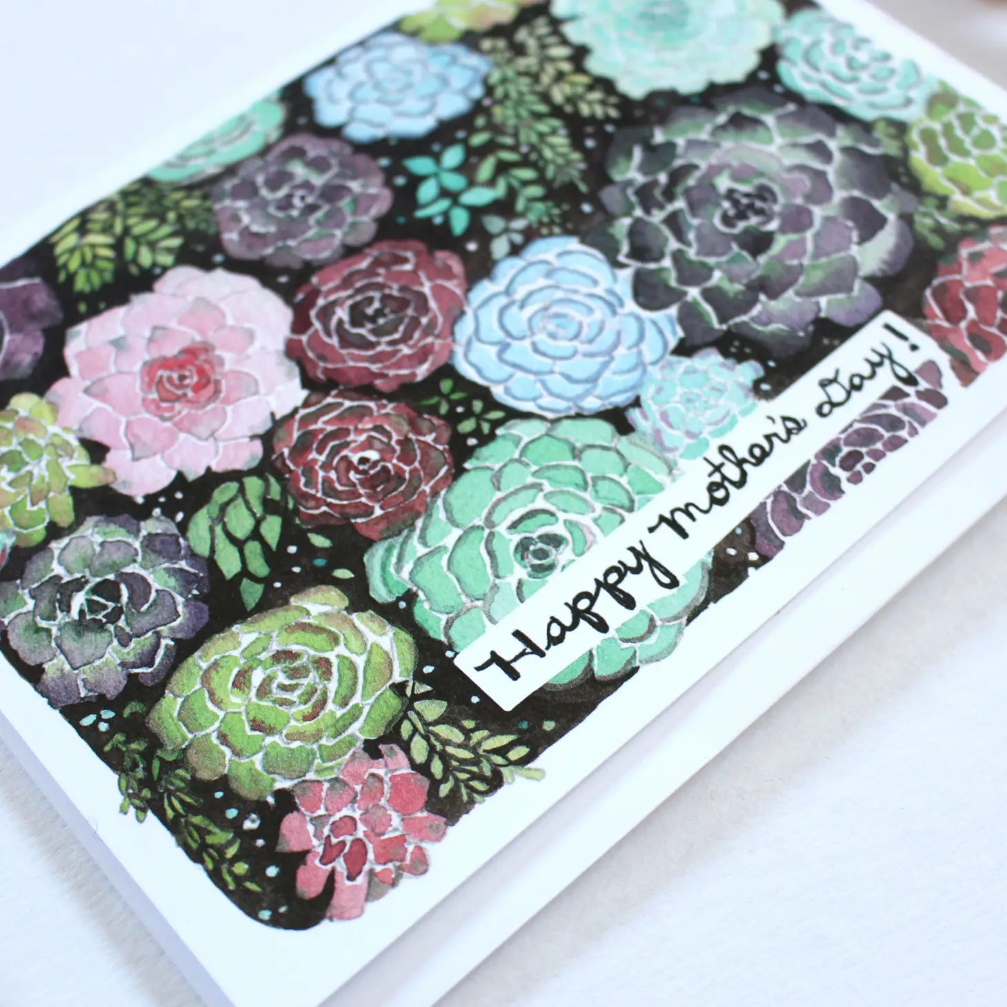 Mother's Day Card - Succulent Garden