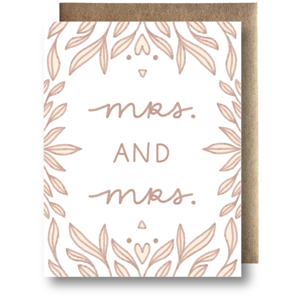 Mrs. & Mrs. | Greeting Card