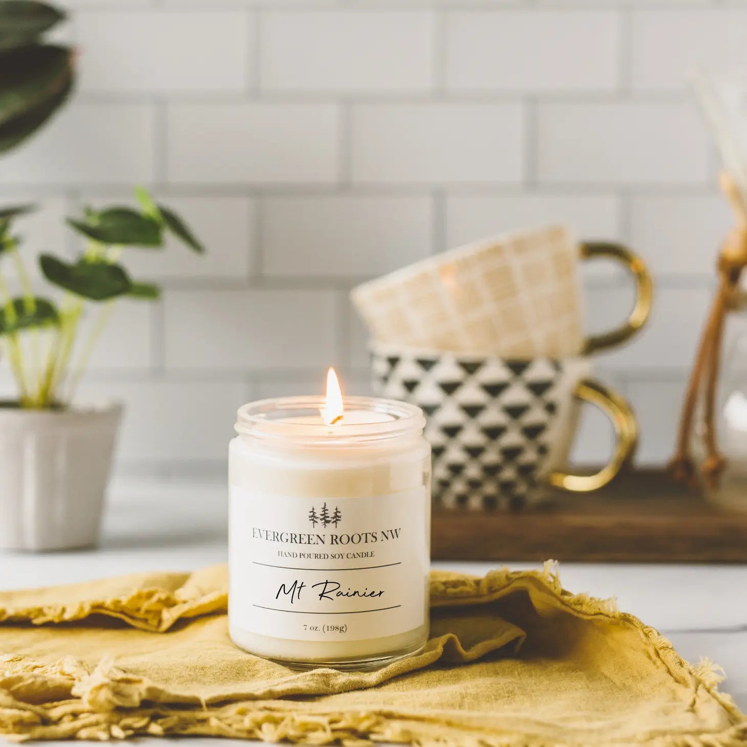 Mt Rainier Soy Candle