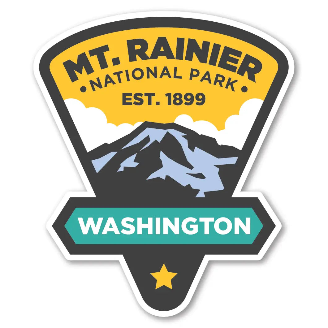 Mt Rainier Acrylic Magnet