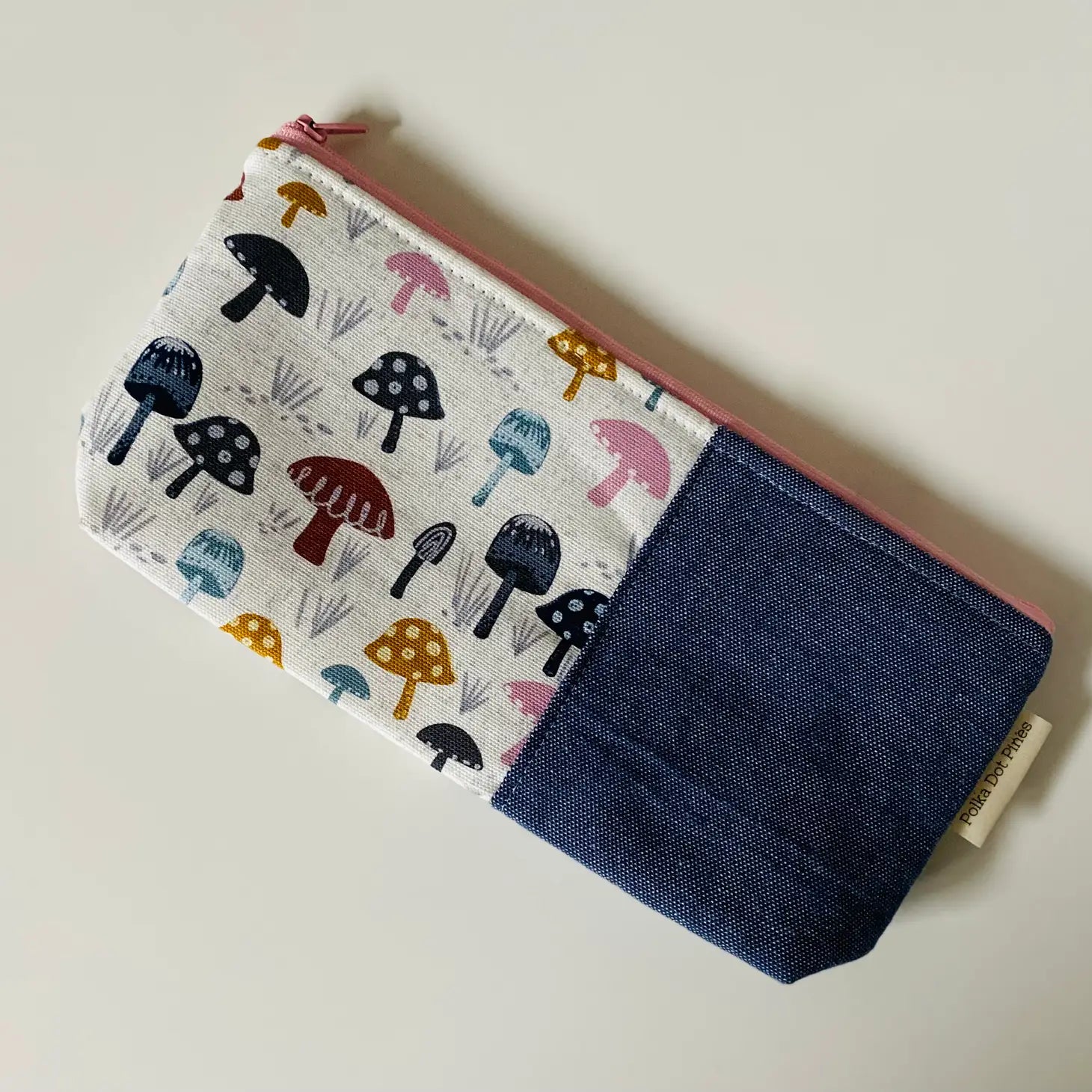 Mushroom Medium Zippered Pouch