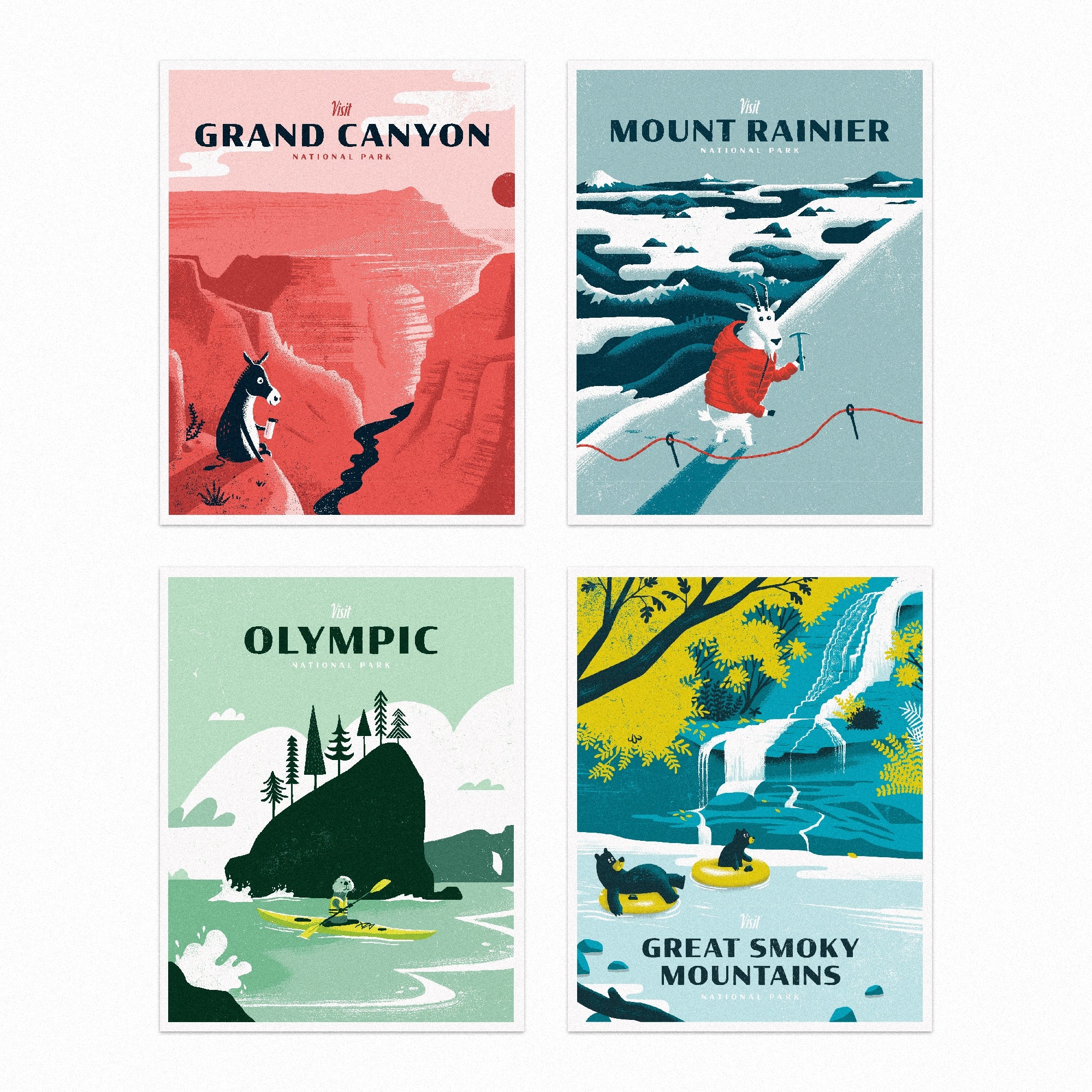 National Parks Postcard set