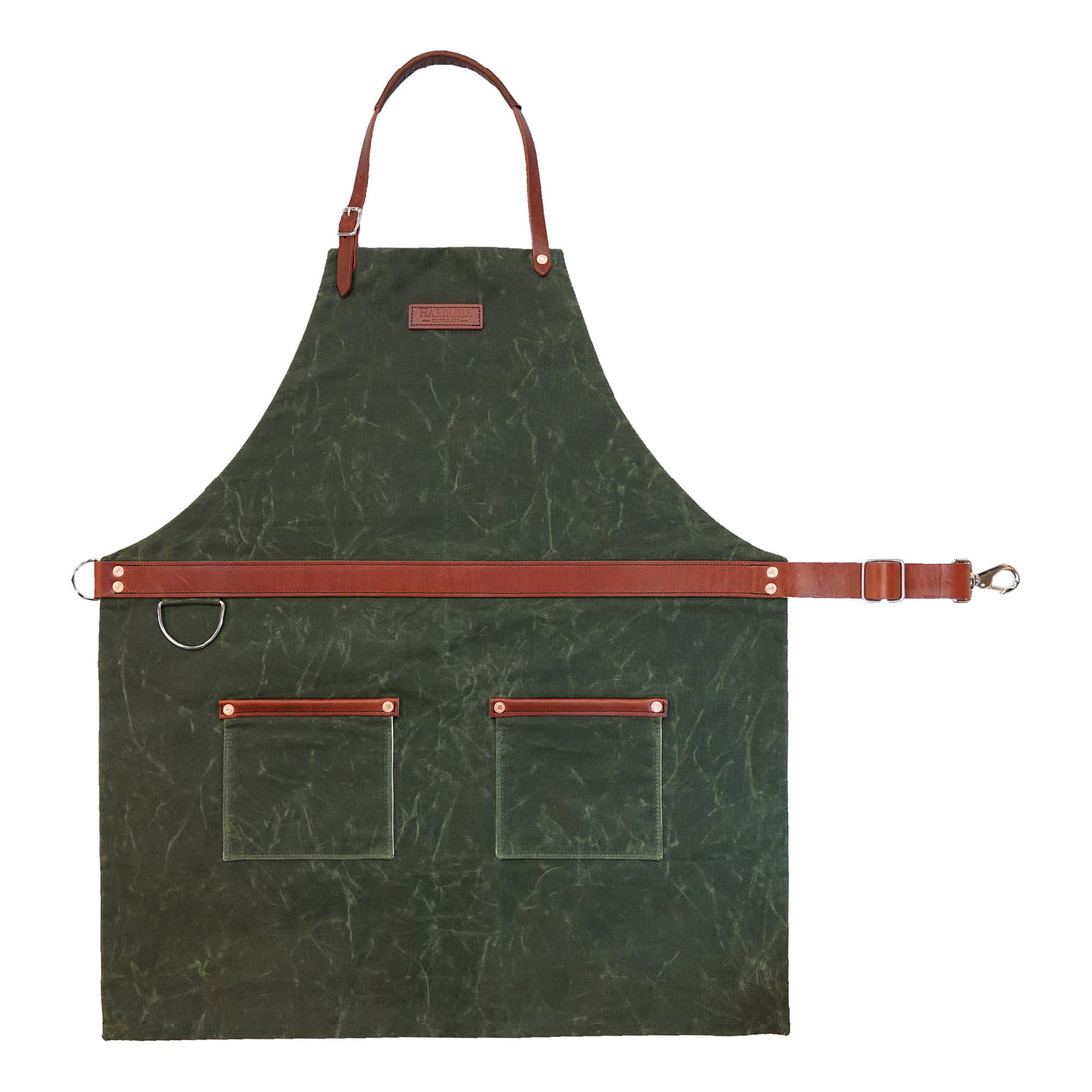 Olive Waxed Canvas Rugged Apron