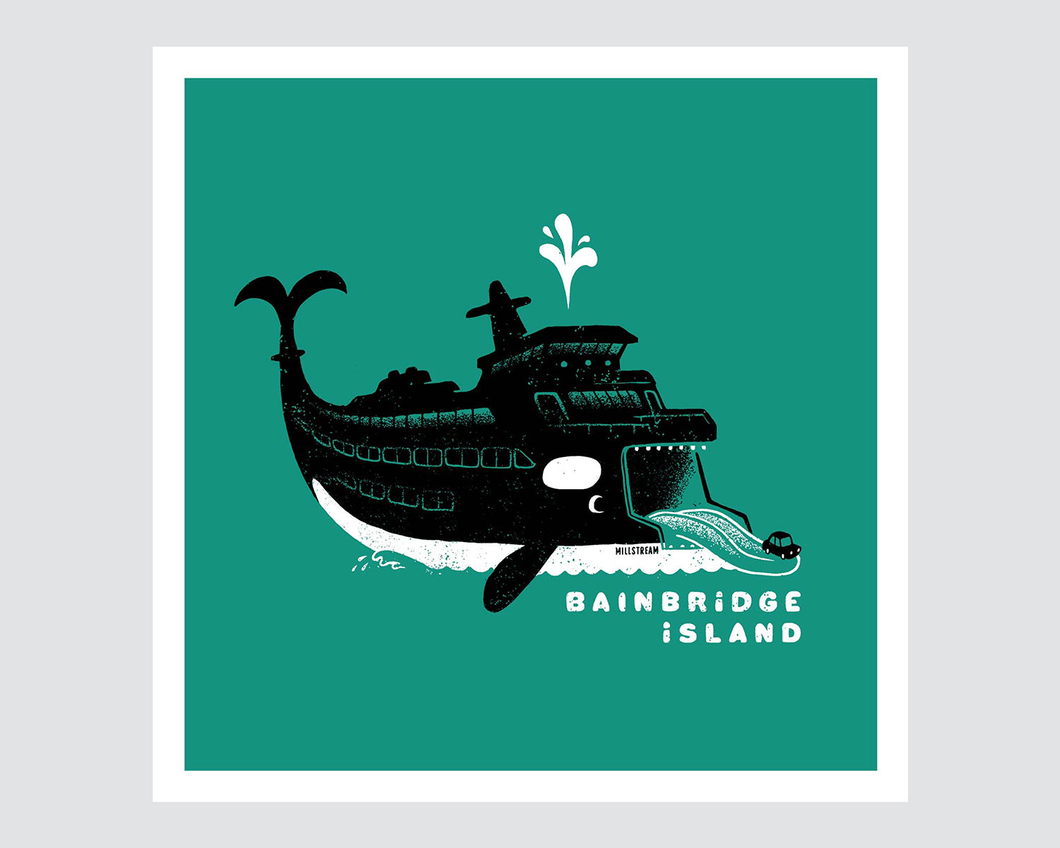 Bainbridge Orca Ferry Art Print