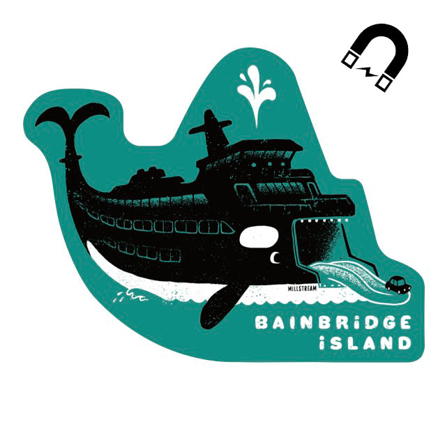 Bainbridge Island Orca Ferry Magnet