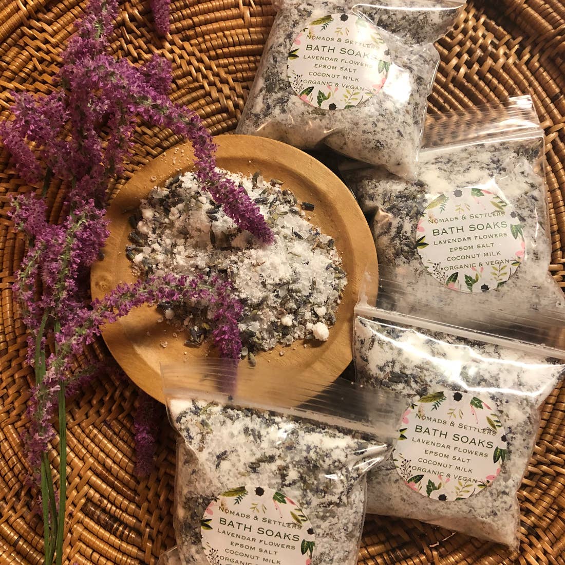 Organic Lavender Bath Salts, Healing Bath Salts