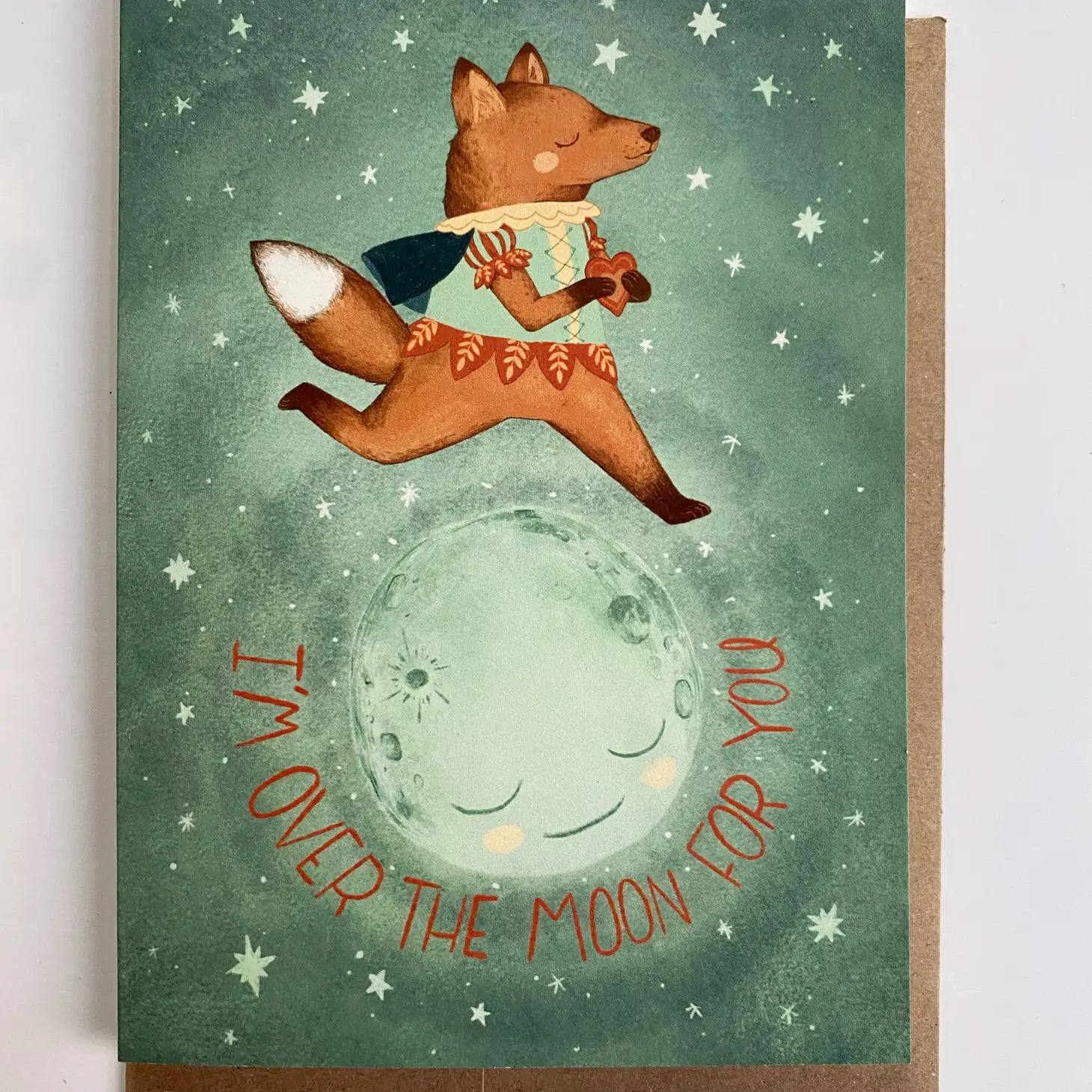 Over the Moon Greeting Card