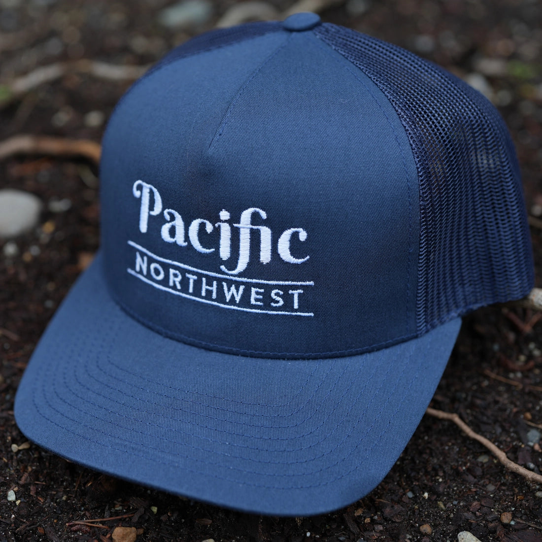 Pacific Northwest Embroidered (Curved Bill Trucker Hat)