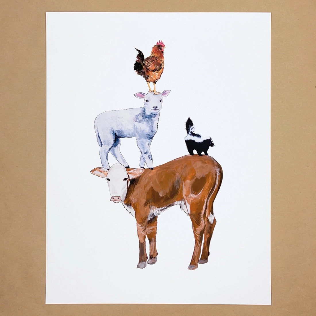 Pile of Animals Print