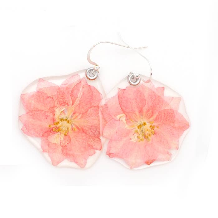 Larkspur Flower Earrings