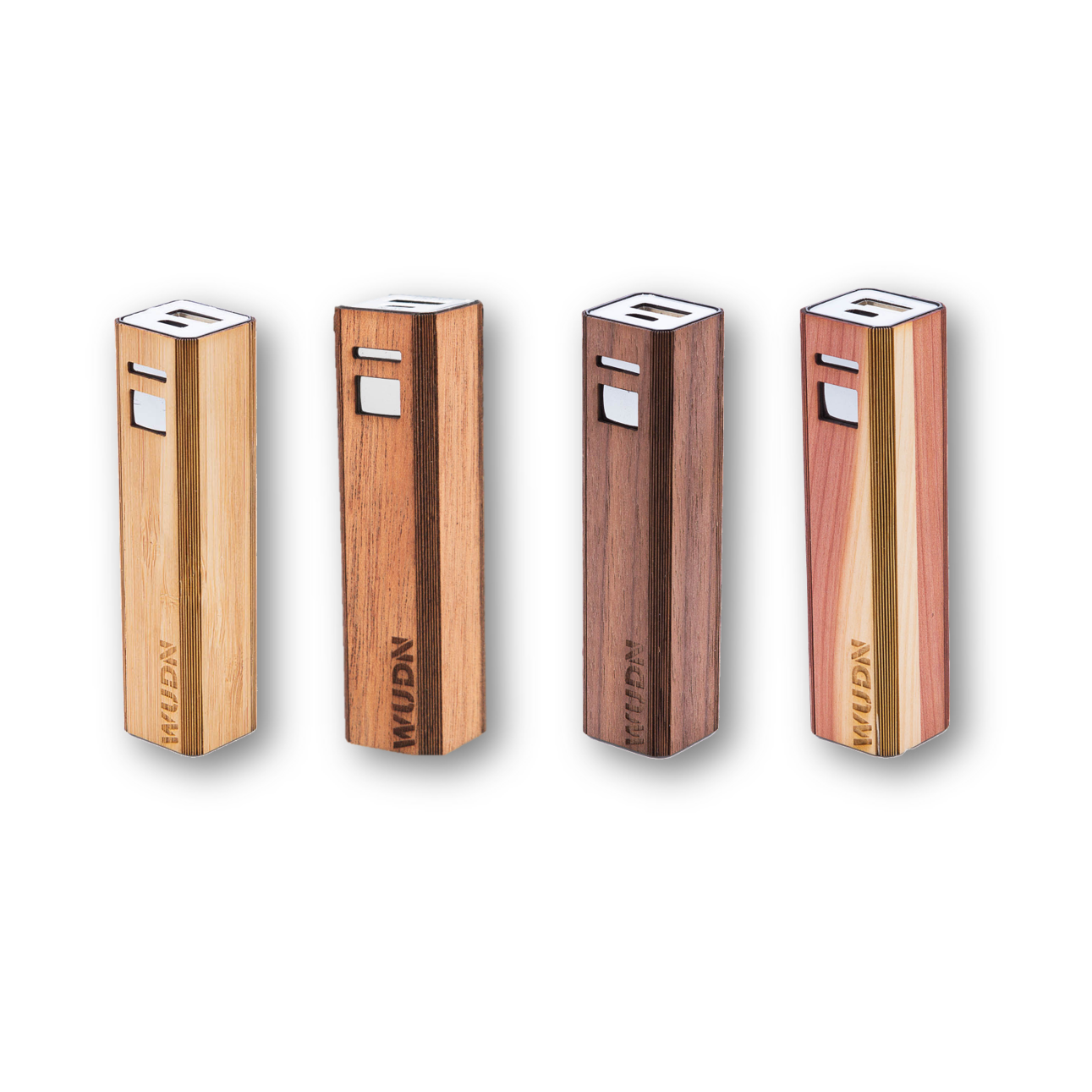 Pocket-sized Wood Power Bank