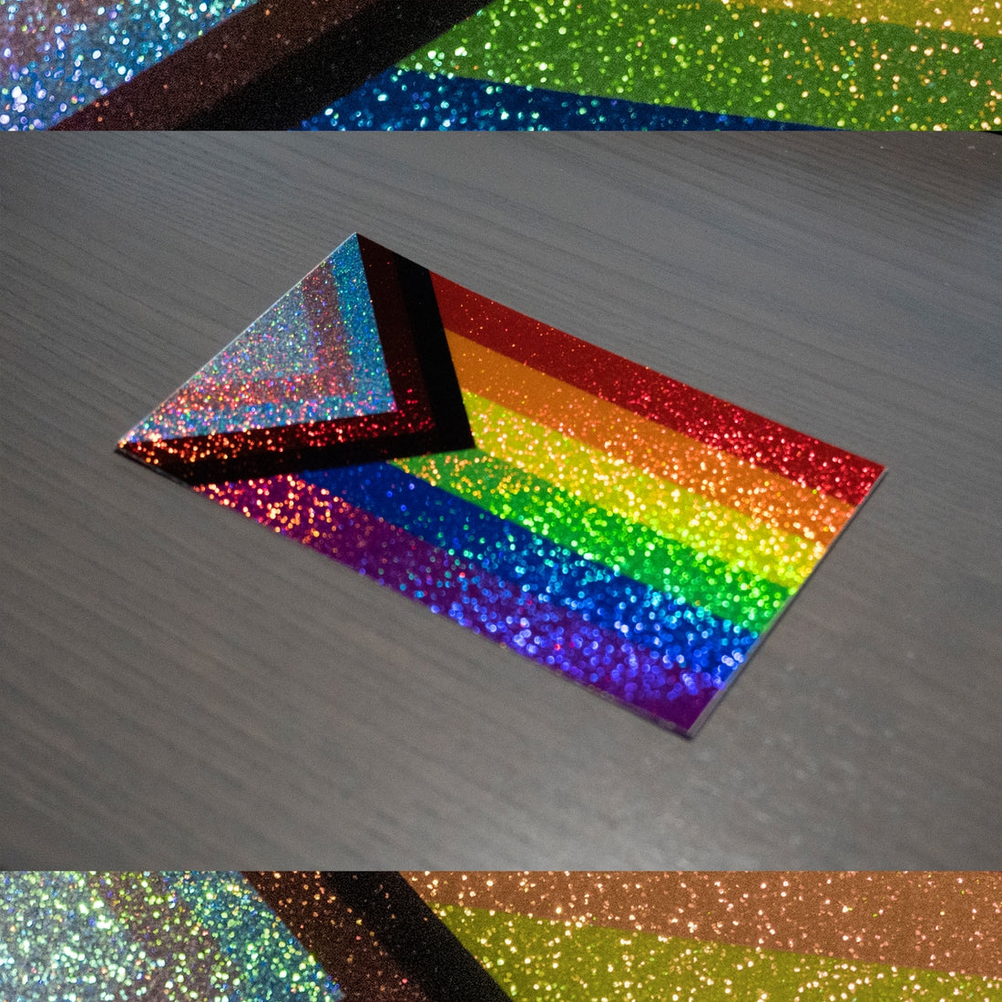 "Progress" Pride Sticker | Stardust Glitter