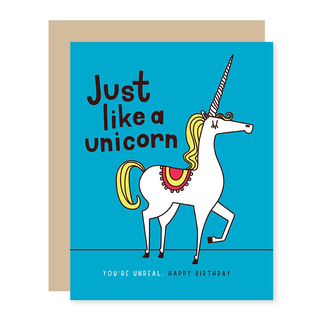 Proud Unicorn Birthday Card