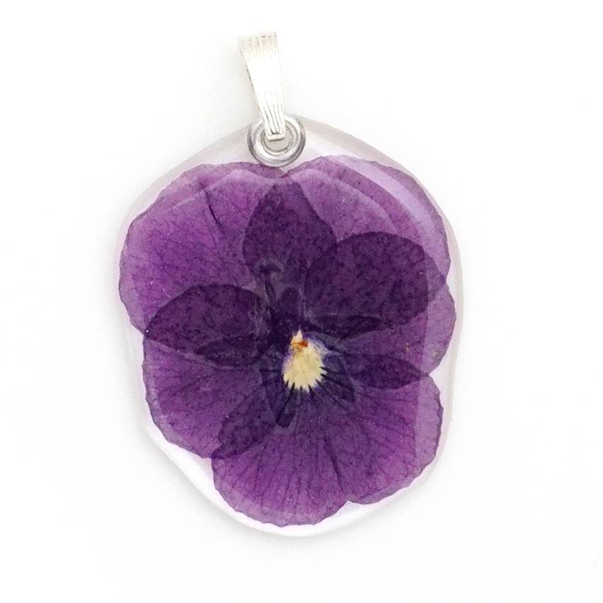 Purple Pansy Pendant