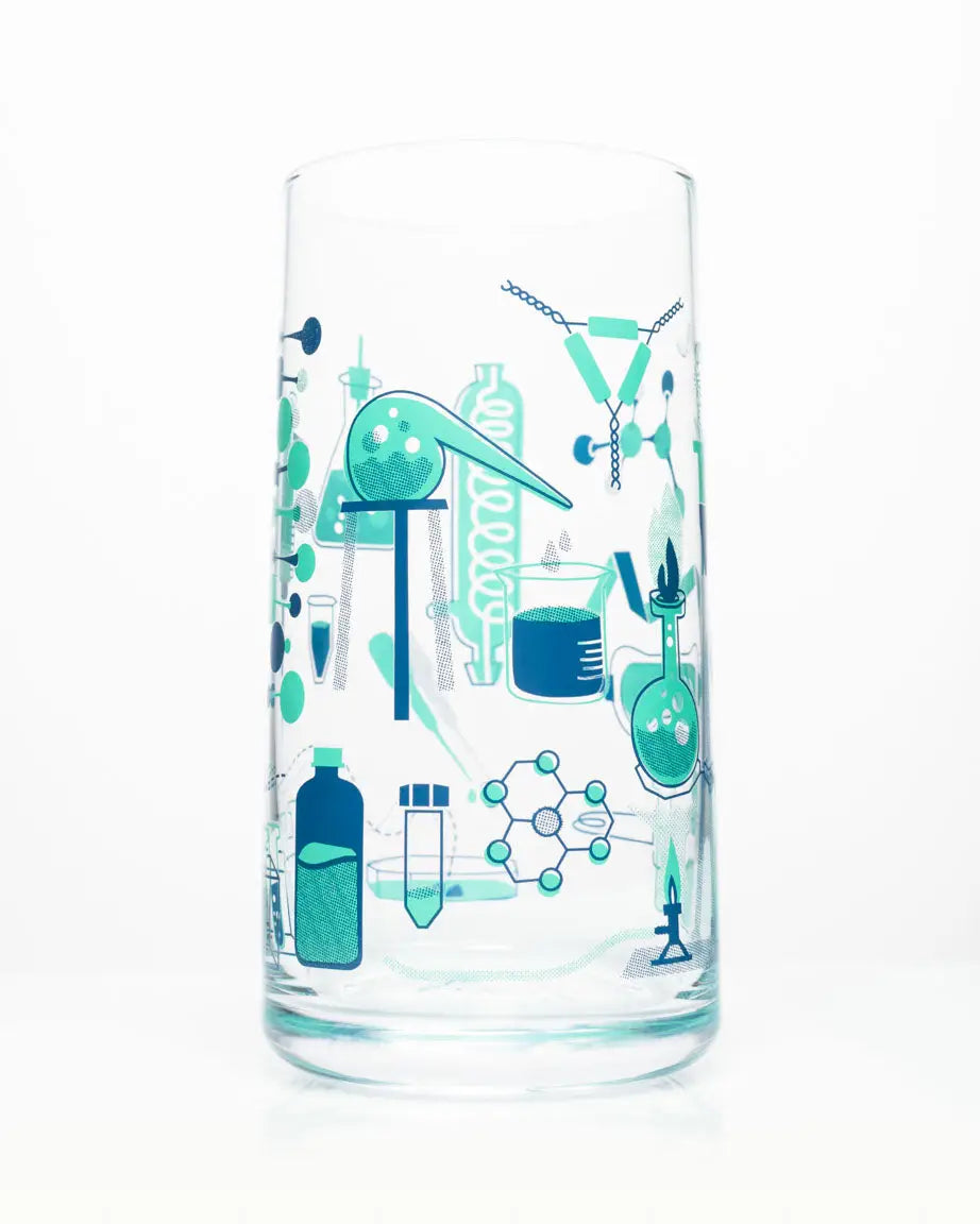 Retro Science Lab Drinking Glass