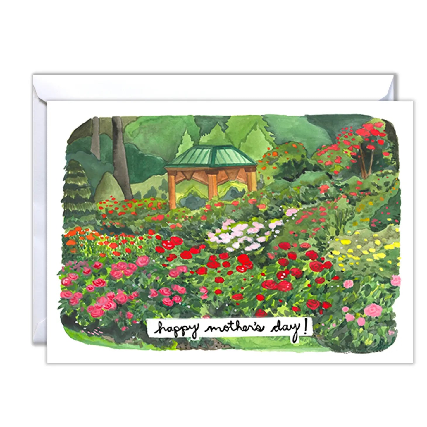 Blank Mother's Day Card - Rose Garden