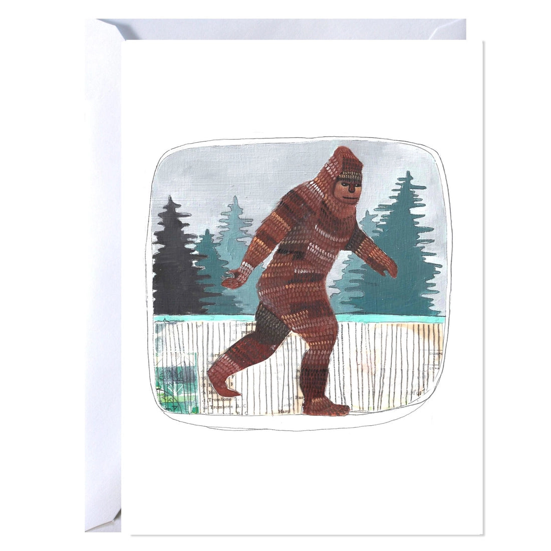 Sasquatch Greeting Card