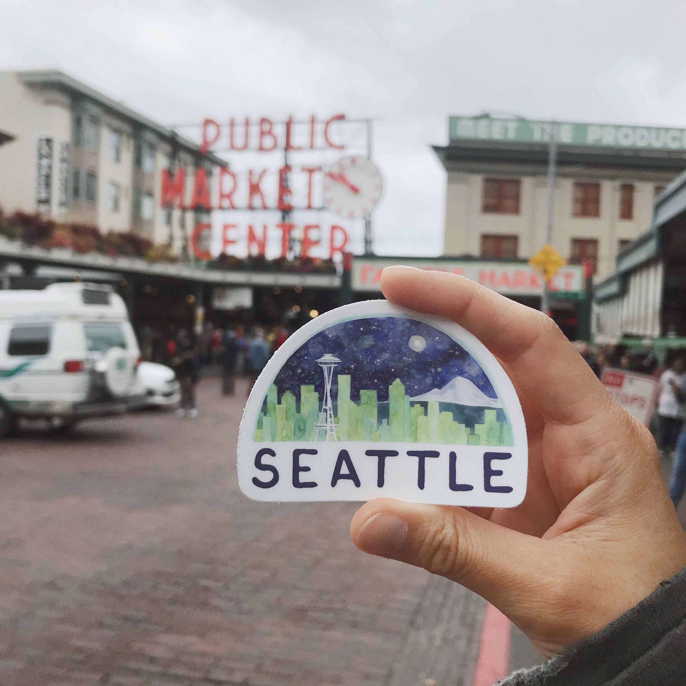 Seattle Skyline Stickers