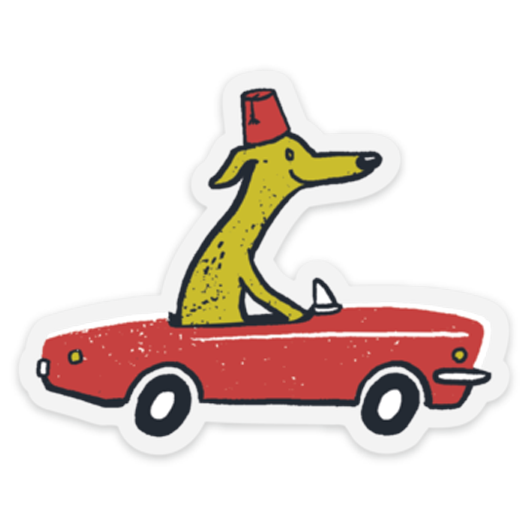 Shriner Dog Sticker