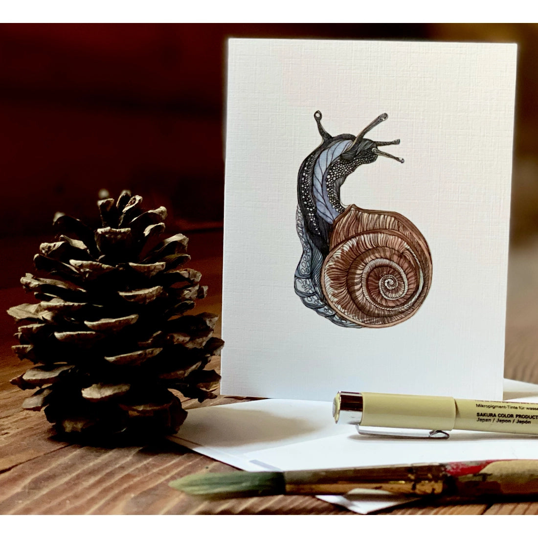 Snail Folding Card