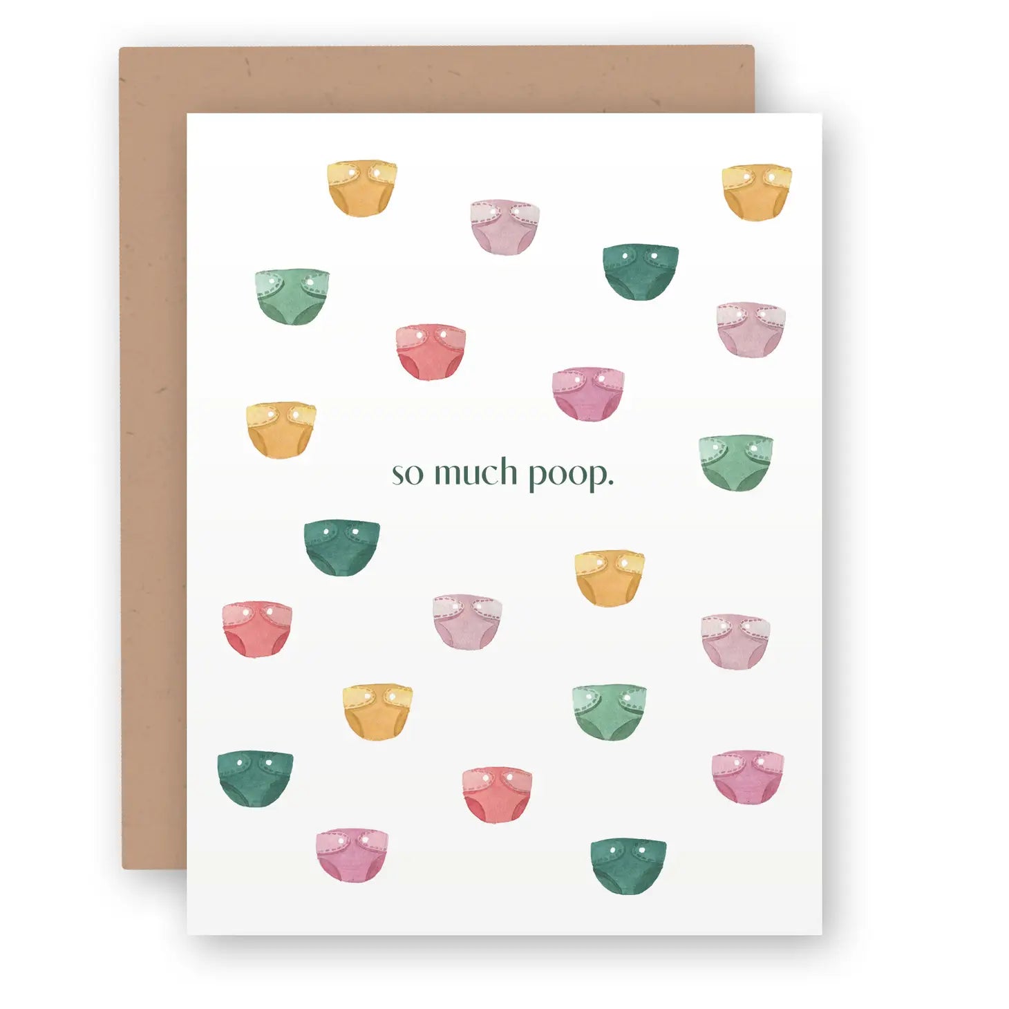 So Much Poop. Baby Congratulations Card