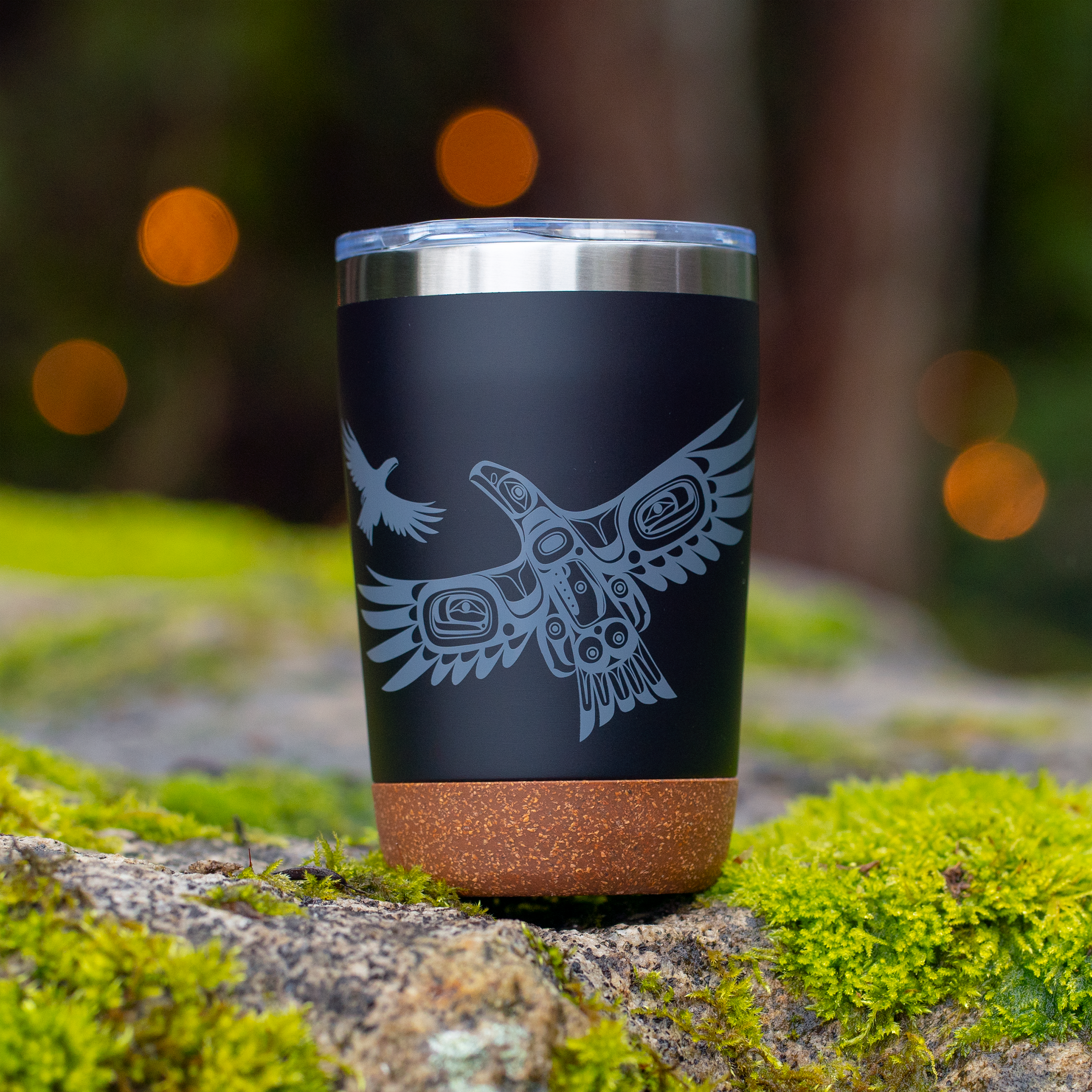 Cork Base Travel Mugs 20 oz | Soaring Eagle