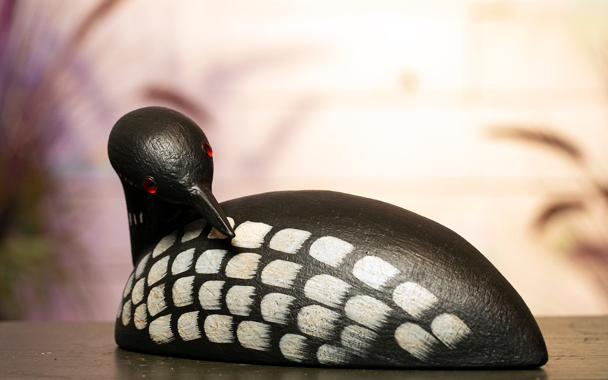 Loon - Backward Facing Hand Carved Decoy