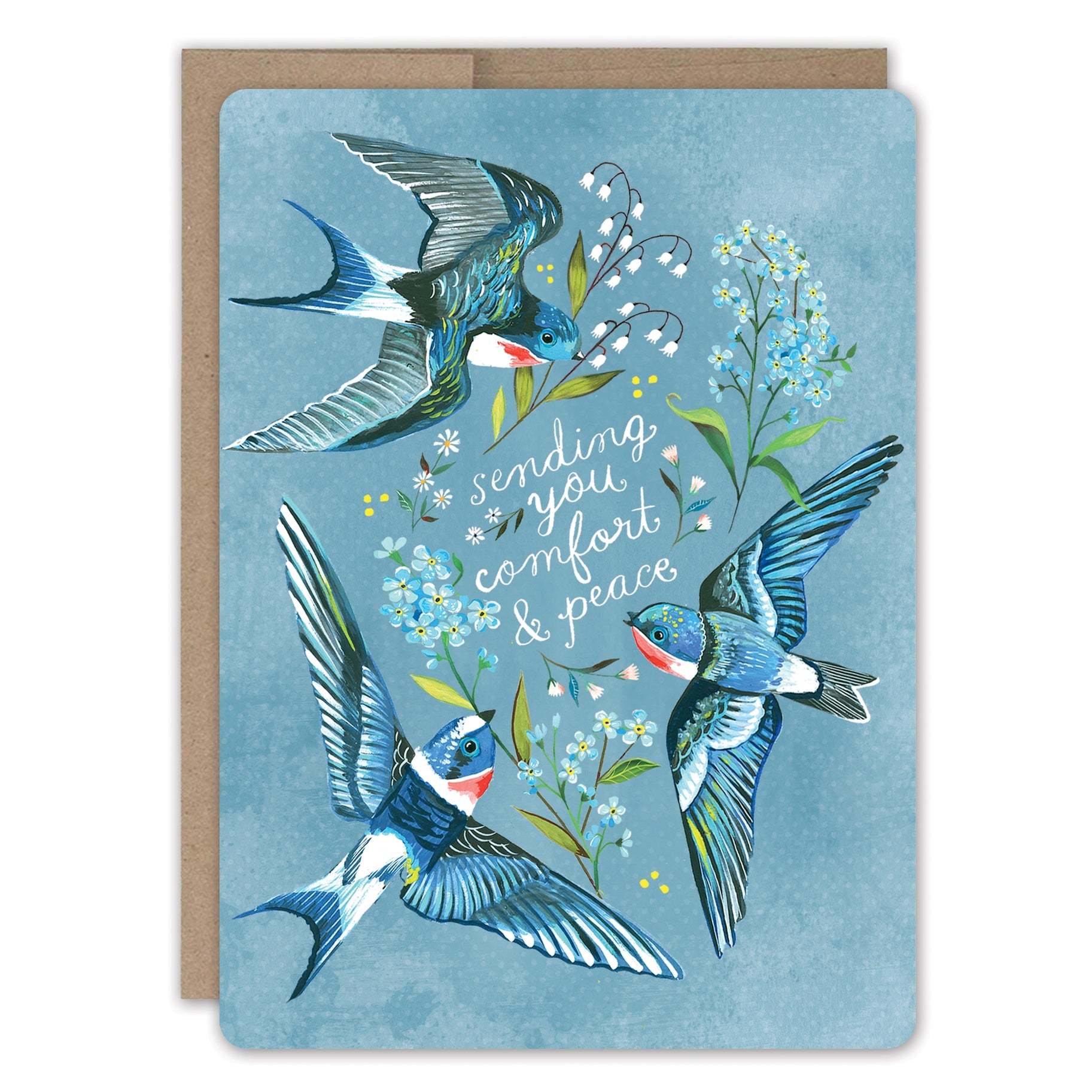 Swallows Sympathy Card