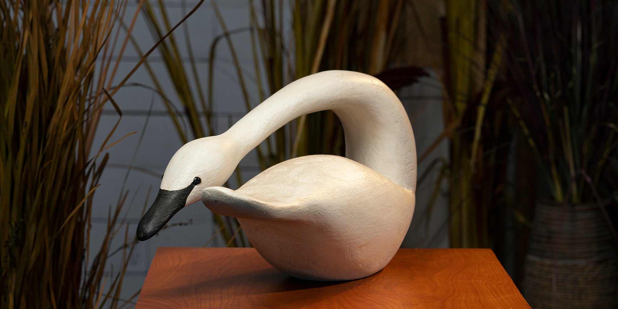 Swan Hand Carved Decoy