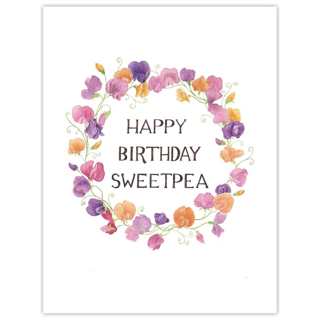 Sweetpea Birthday Card