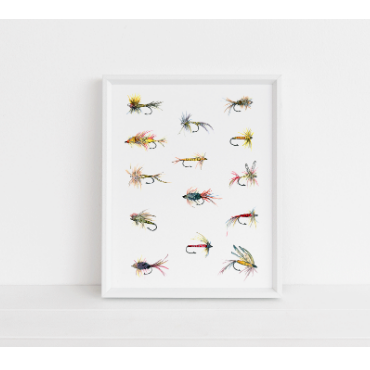 Tied Flies Art Print