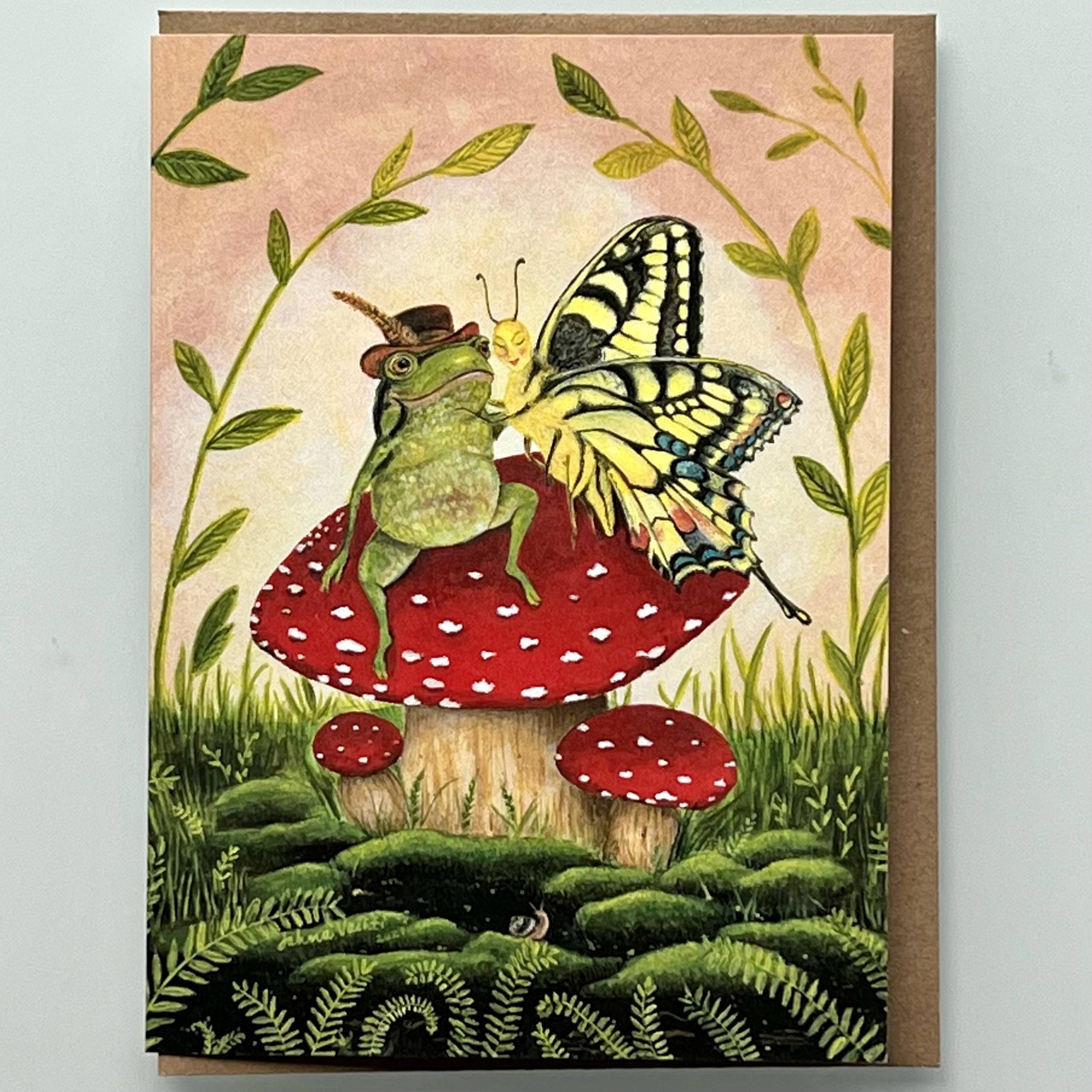 "Toadstool Sweethearts" Single Card