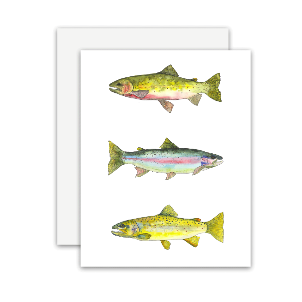 Trout Trio Card