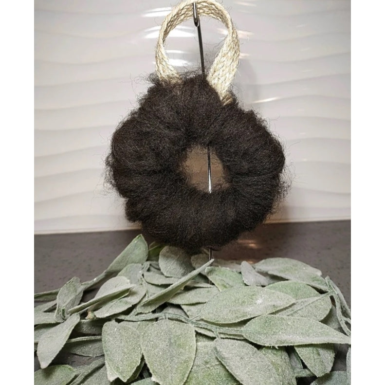 Alpaca Fiber Bird Nesting Mini-Wreath