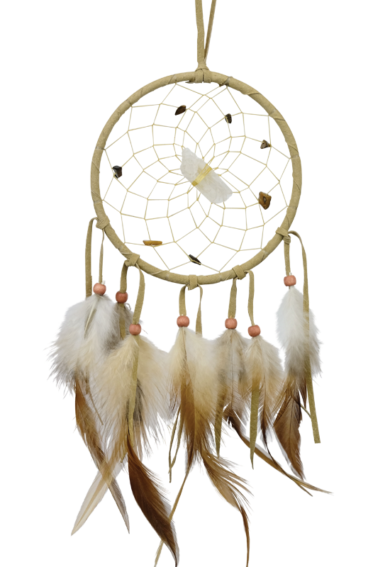 4" Vision Seeker Dream Catcher - Tan