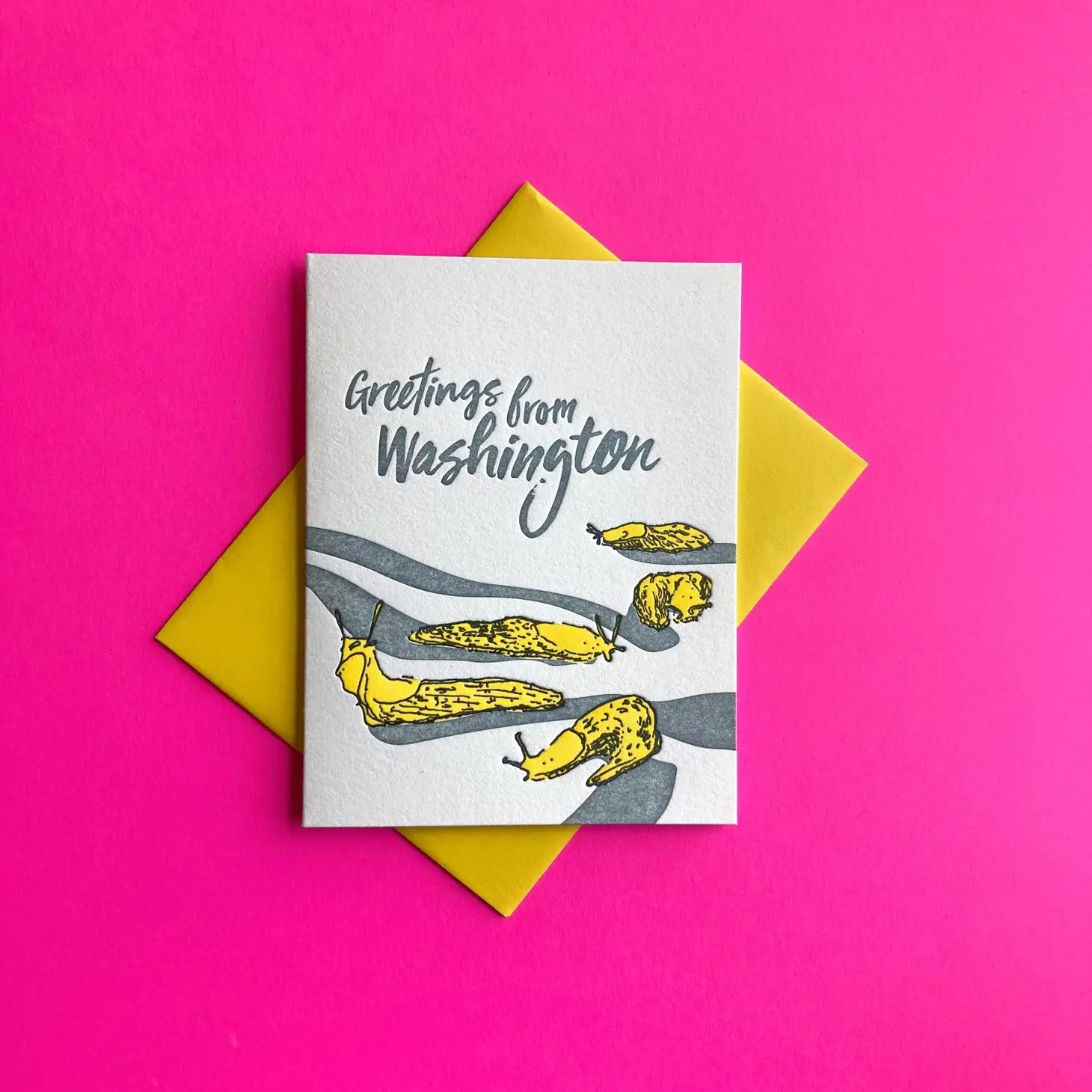 WA Slugs Thank You Greeting Cards