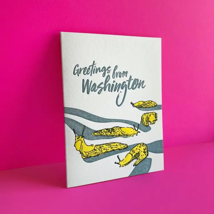 WA Slugs Thank You Greeting Cards