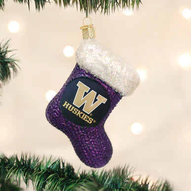 W Huskies Stocking Ornament