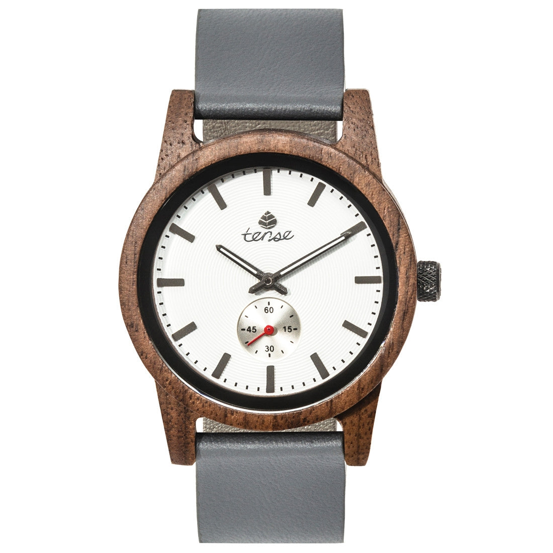 Hampton Leather Watch - Walnut Grey