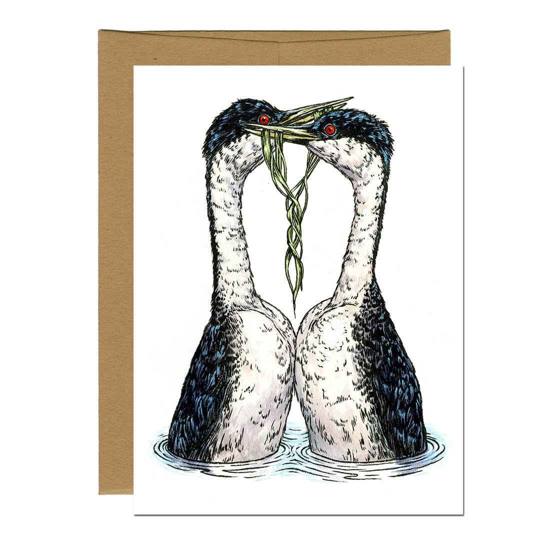 Western Grebes Greeting Card