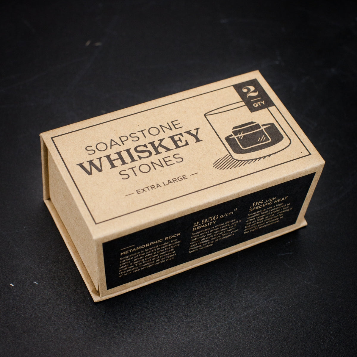 Mega Rocks Soapstone Whiskey Stones