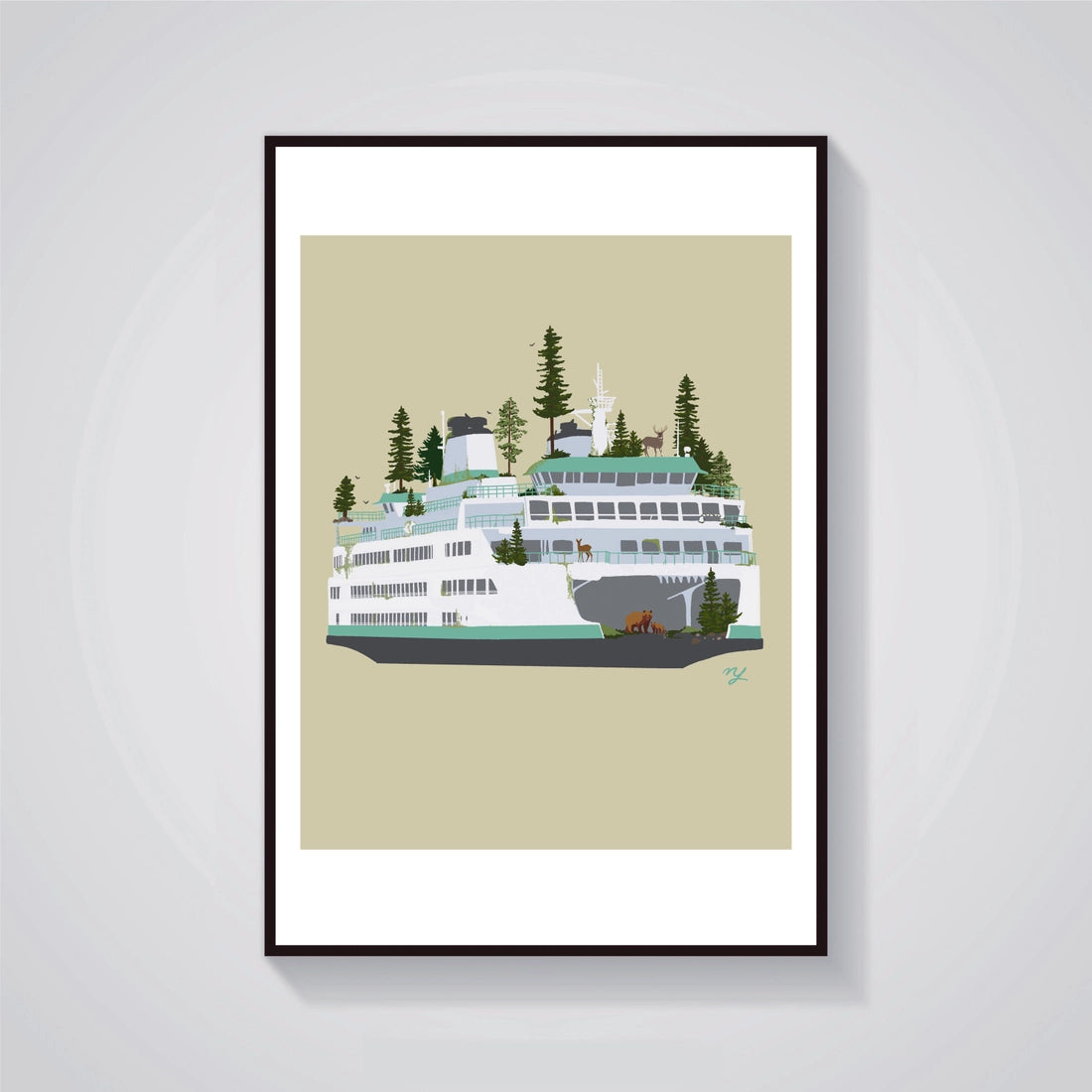 Wilderness Ferry Giclee Print