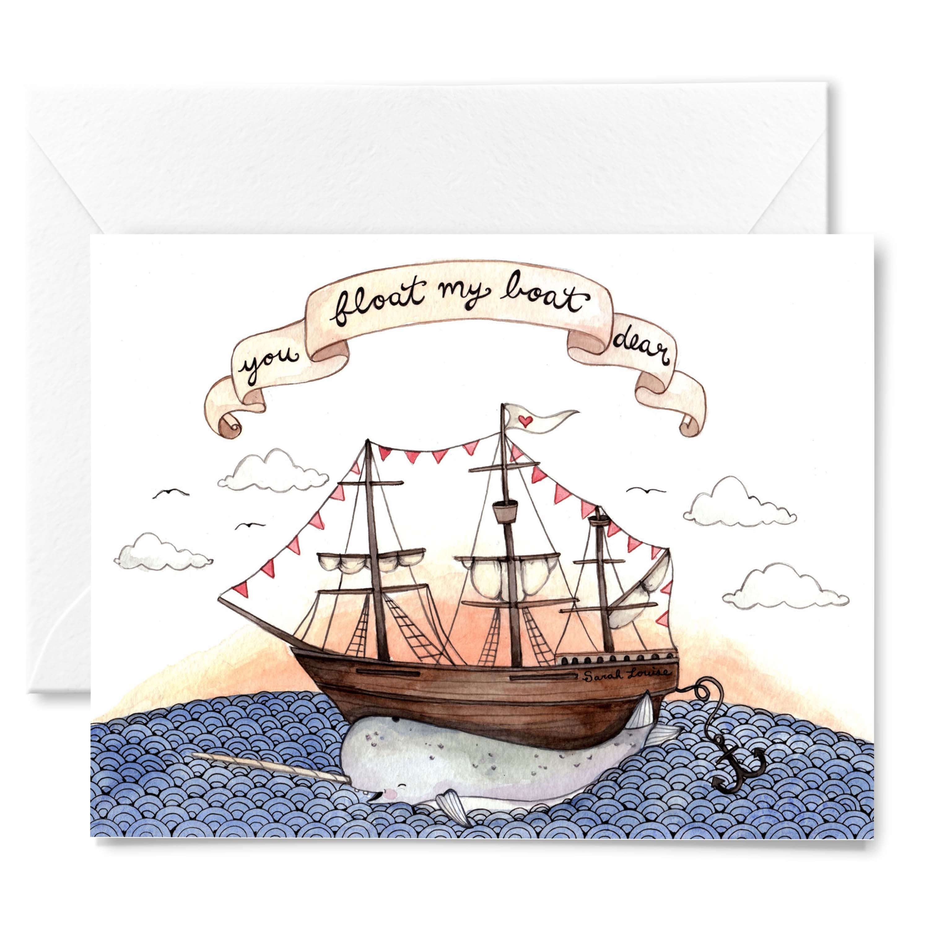 You Float My Boat, Dear Greeting Card