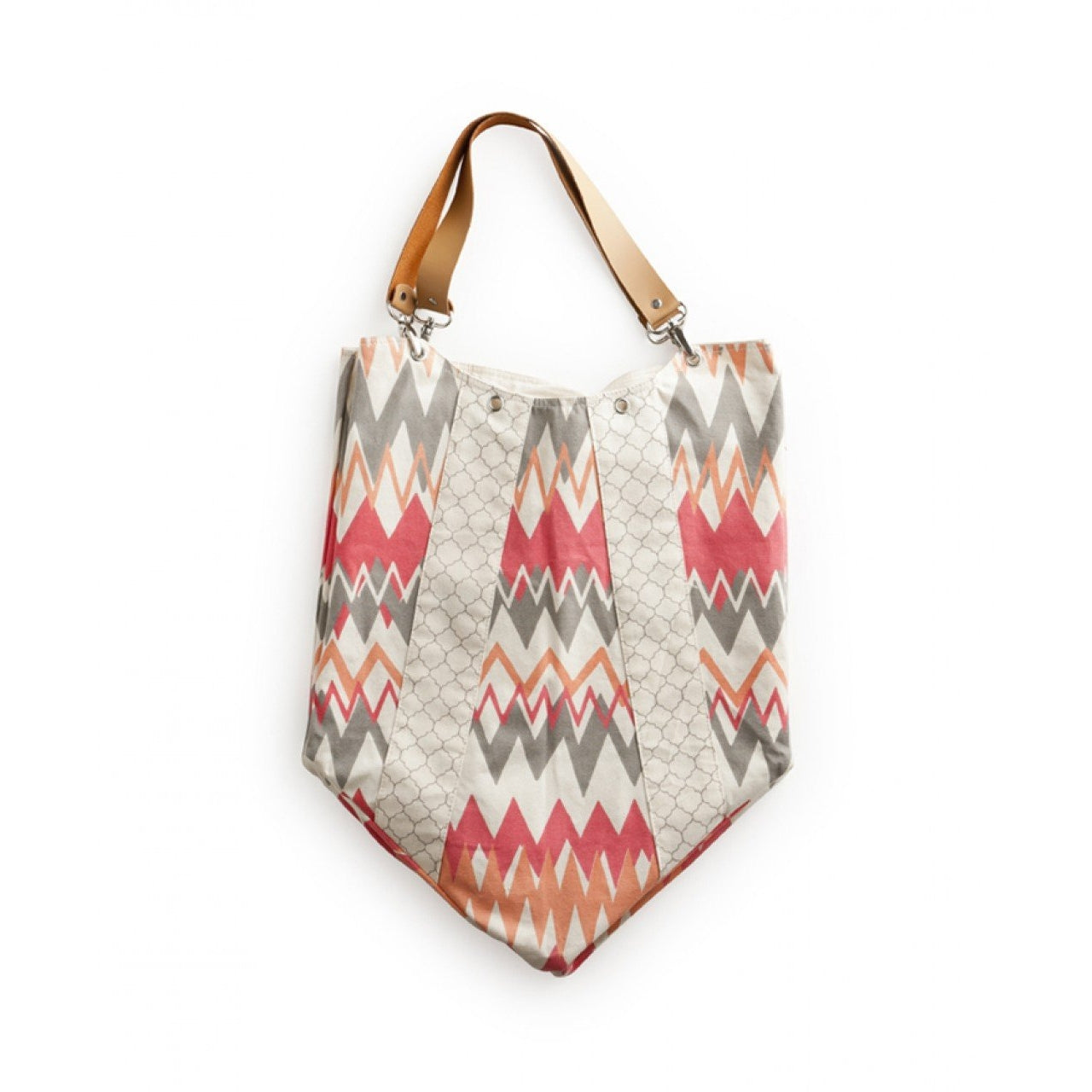 Zigzag Pumpkin Bag Coral Pink