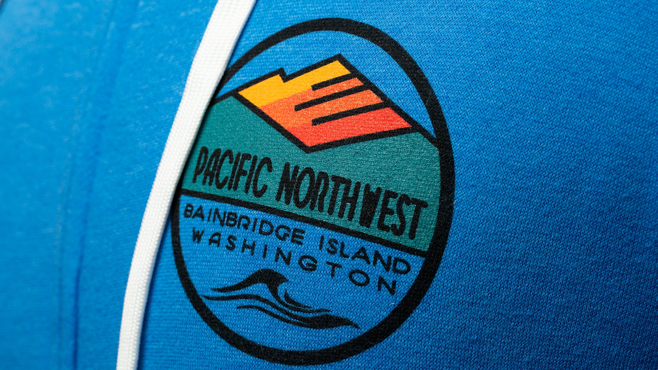 Bainbridge Island PNW ZipUp Hoodie - Marine Blue