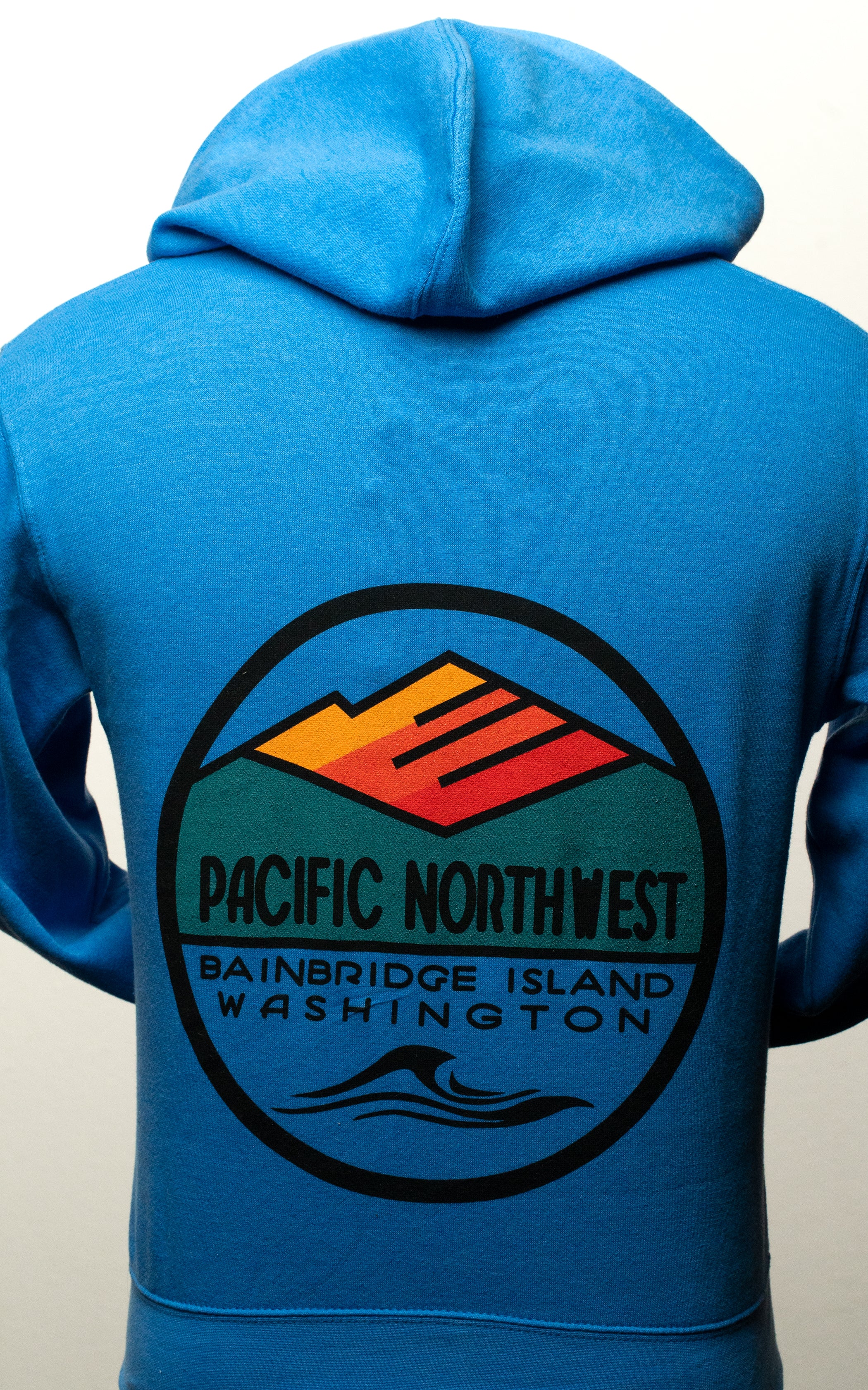 Bainbridge Island PNW ZipUp Hoodie - Marine Blue